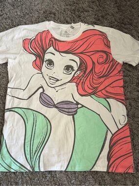 Disney Ariel Graphic Tee - White, Red, Mint, Purple